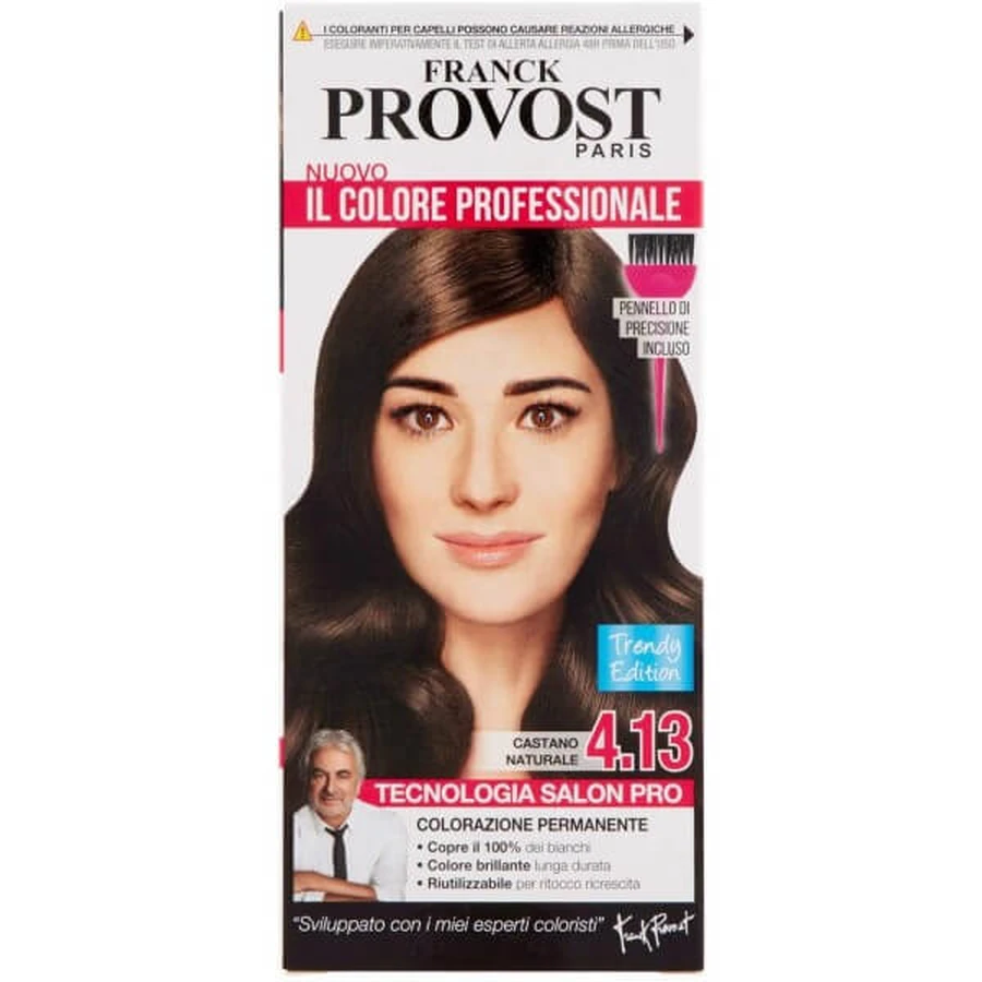 FRANK PROVOST PROFESSIONAL PERMANENT COLORING 4.13 NATURAL BROWN