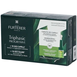 Rene Furterer Triphasic Progressive Treatment against progressive hair loss without rinsing 8 bottles