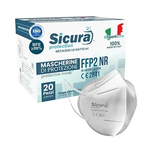 Beschermingsmaskers FFP2 Maat S Sicura Protection 20 Stuks