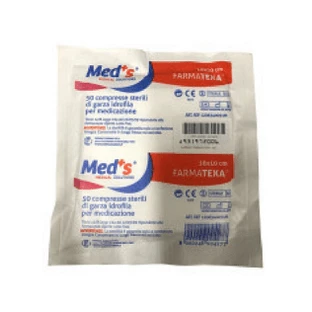 Gaze comprimée hydrophile stérile Farmatexa 12/8 10x10cm 50 pièces