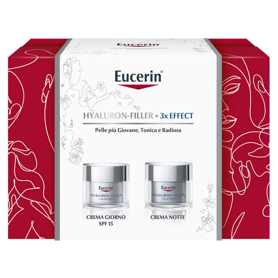 Eucerin Hyaluron Filler +3x Effect Crema de Día FPS15 50ml + Crema de Noche 50ml