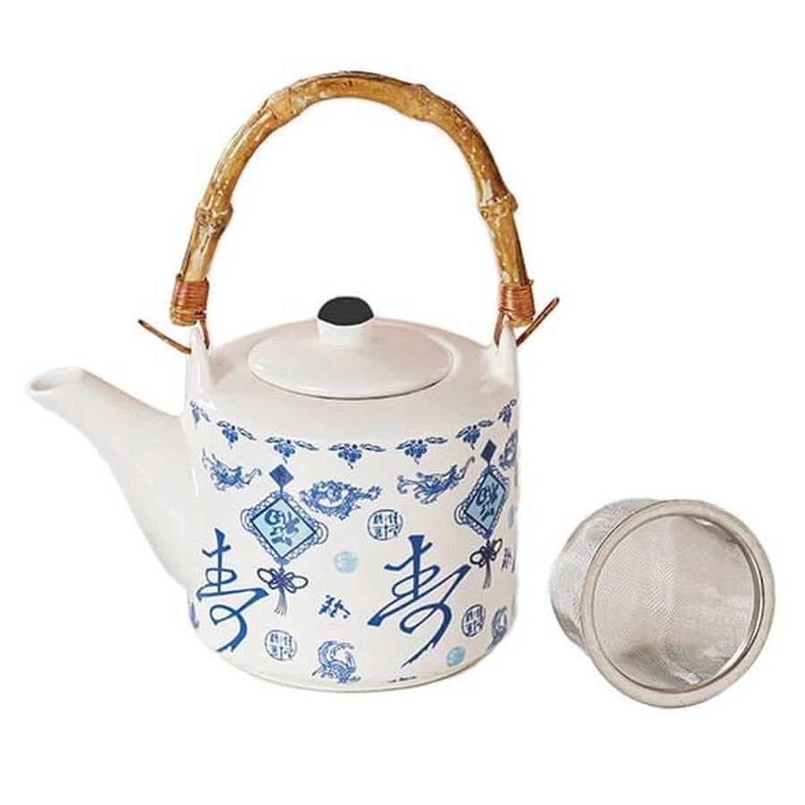 OUDE PORSELEINEN THEEPOT PORCEL GOED