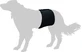 FLAMINGO HOND MUTANDINE BANDAGE 74x24 CM ZWART