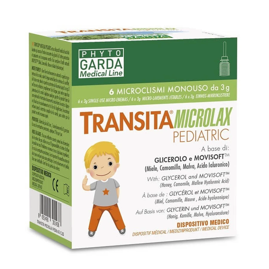 Transita Microlax pédiatrique 6 microclismes
