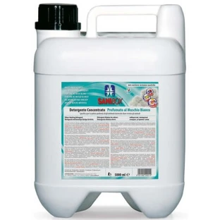 PET PROFESSIONAL SANIBOX CANISTER GECONCENTREERDE REINIGER WIT MUSKUS 5 LT