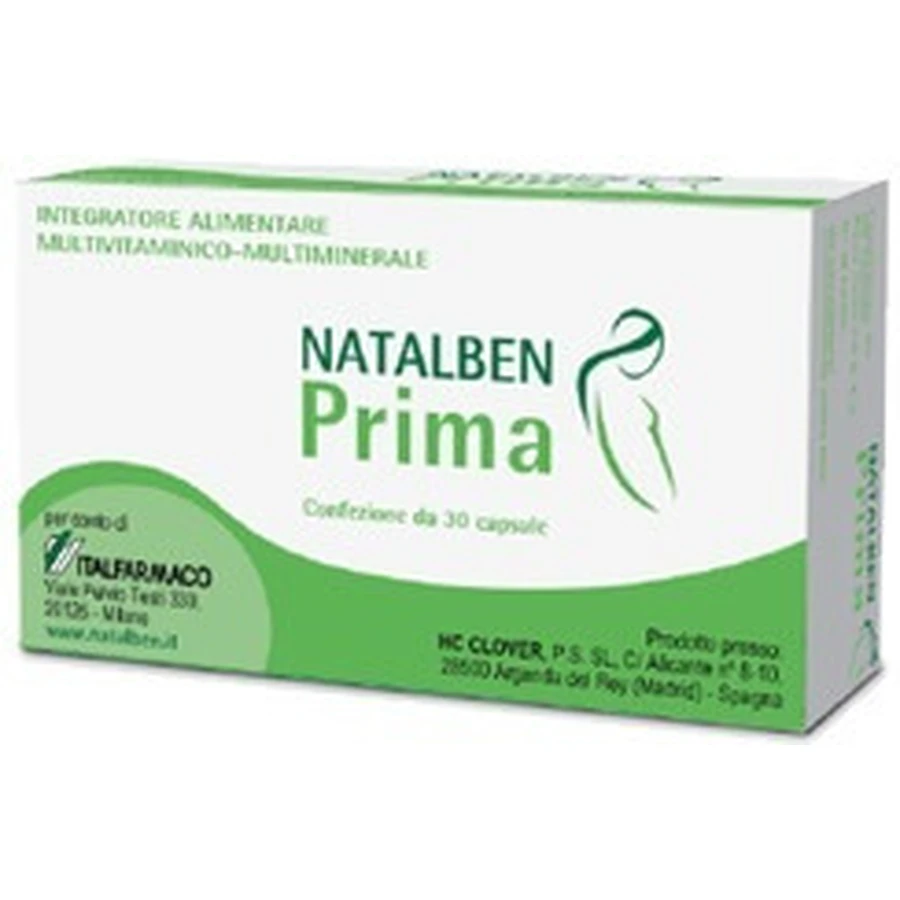 Natalben Prima 30 Capsules Multivitamin Supplement for Pregnancy
