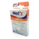 Meds Strips Polyethylene Hypoallergenic Plaster Medium 20 Pieces
