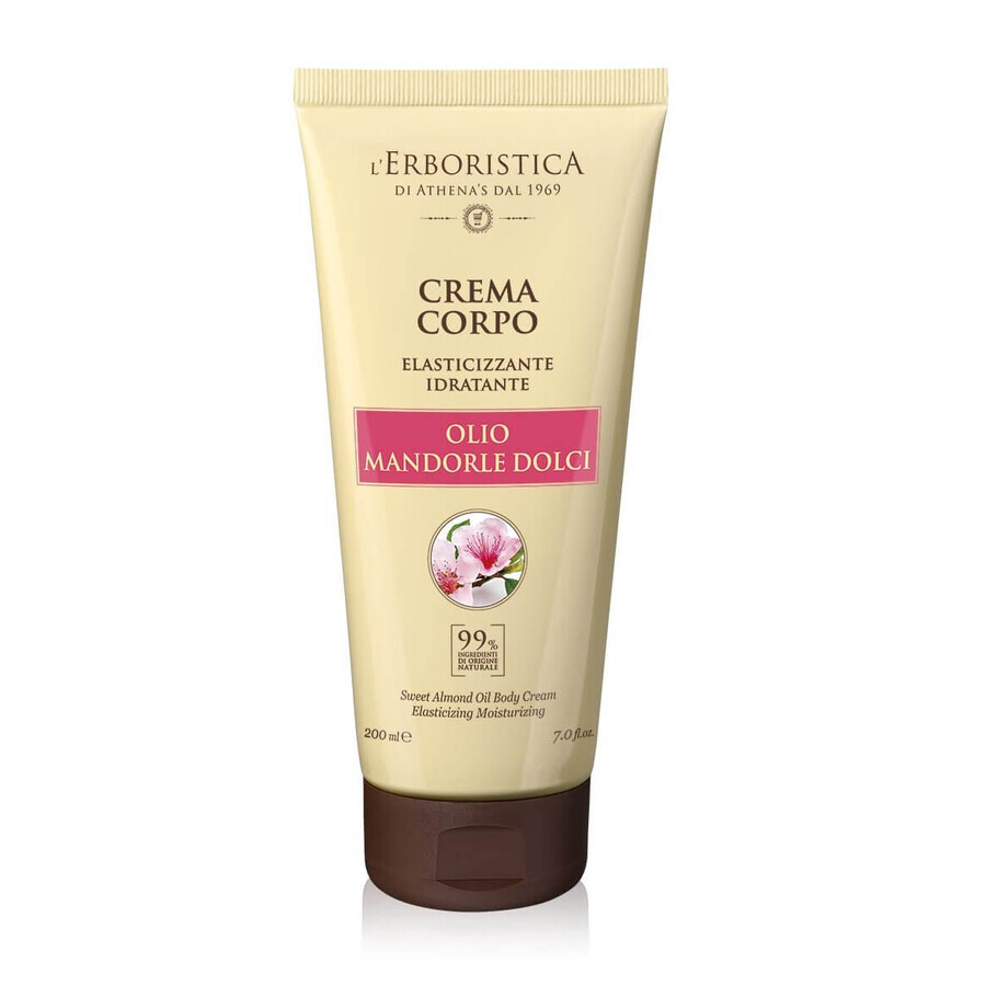 Lichaamscrème met zoete amandelolie, 200 ml, L'Erboristica