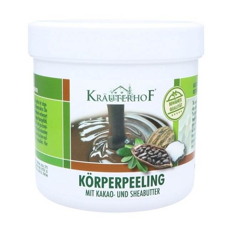 Peeling-Körpercreme mit Kakao- und Sheabutter, 400 g, Krauterhof