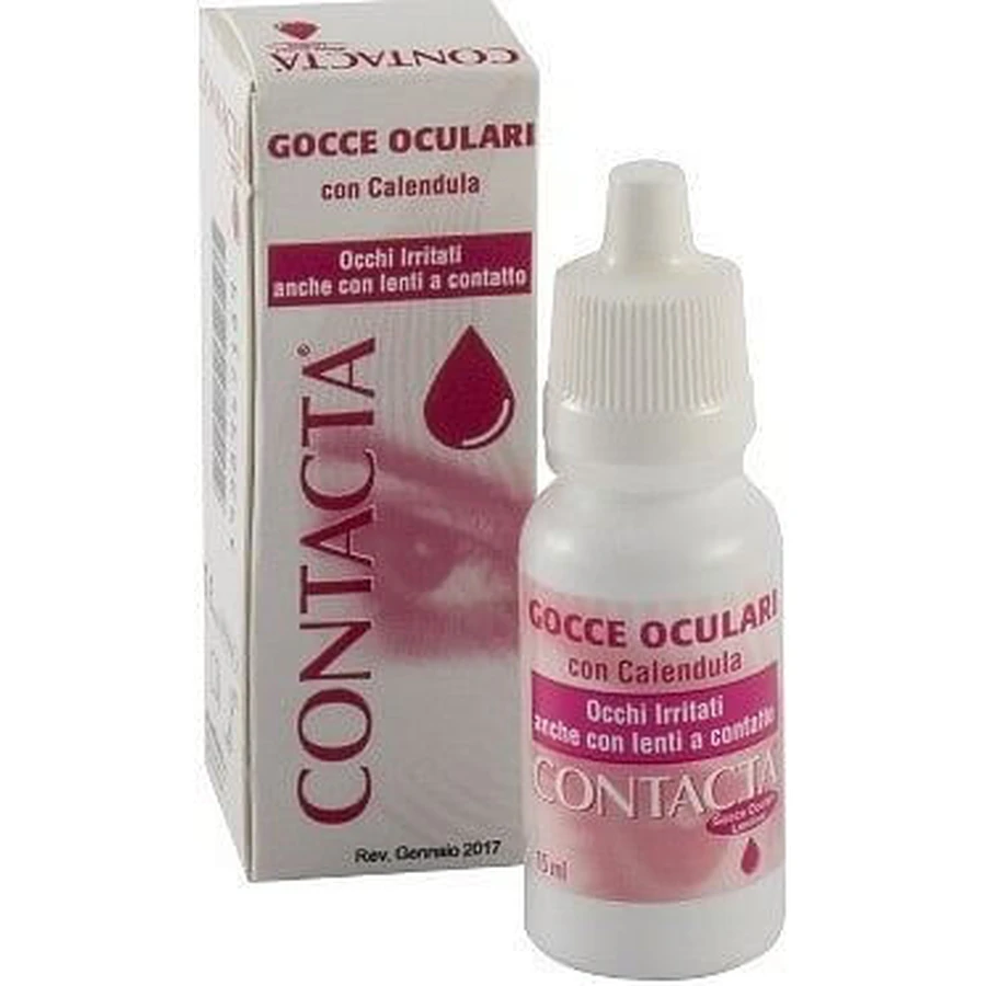 Contacta Gouttes oculaires apaisantes au Calendula 15 Ml