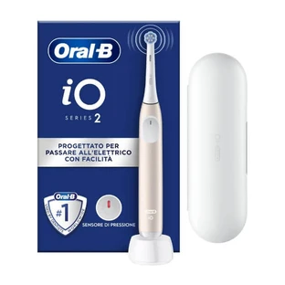 Cepillo eléctrico recargable Oral-B iO 2 rosa con estuche de viaje