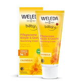 Moisturizing body cream with marigold Baby, 75 ml, Weleda