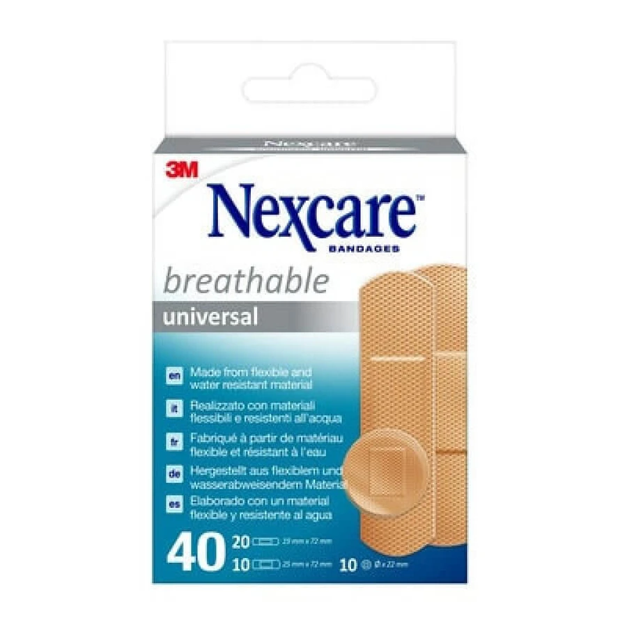 NexCare 3M Assorted Plasters 40 Pieces