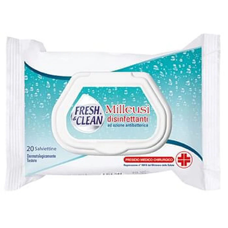 Toallitas Desinfectantes Fresh&amp;Clean 20 Piezas