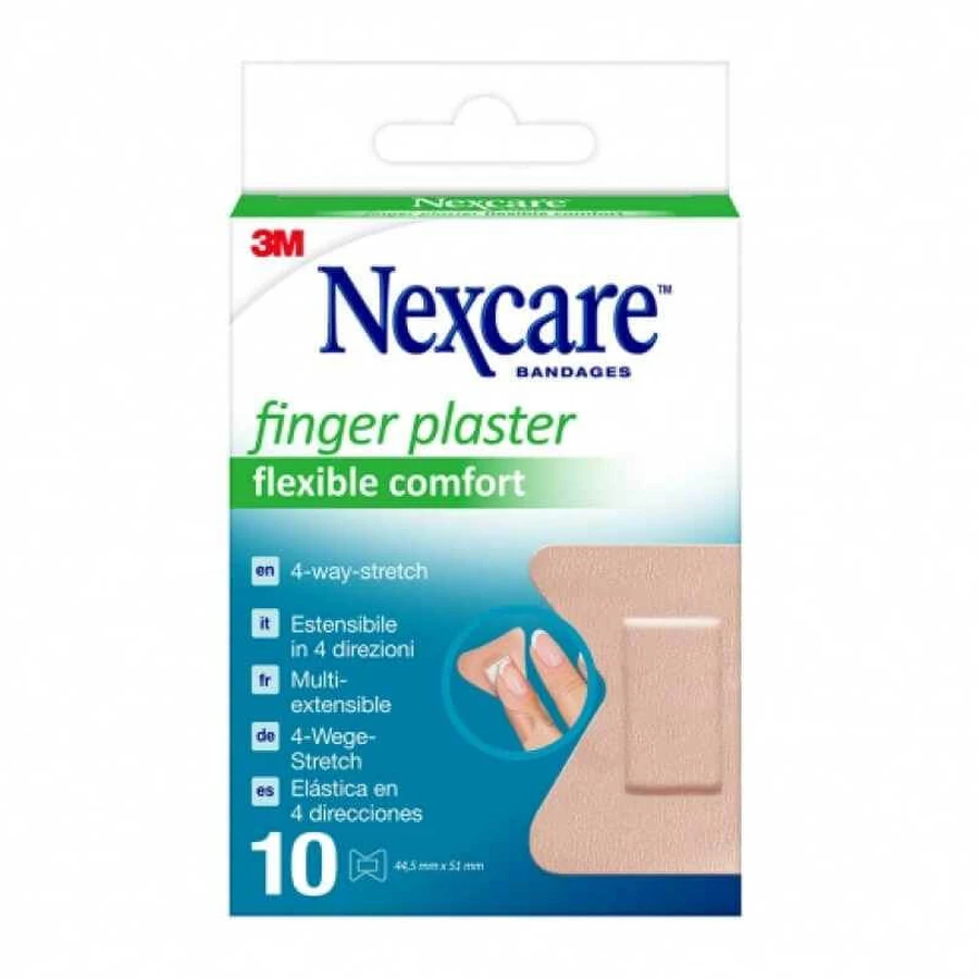 Nexcare Fingerpflaster Flexible Comfort 3M 10 Pflaster 44,5x51cm