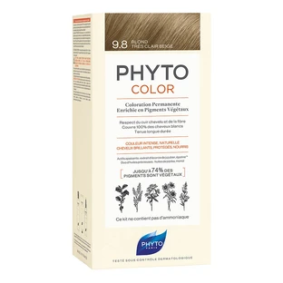 Phytocolor 9.8 Rubio Ceniza Muy Claro Leche 50 Ml + Crema 50 Ml + Mascarilla 12 Ml