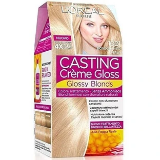 L'OREAL CASTING CREME GLOSS AMMONIA-VRIJE KLEURBEHANDELING 1021 LICHT BLOND