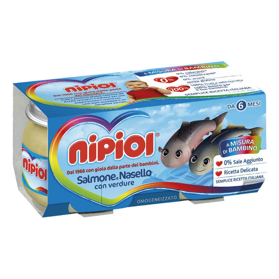 OMO NIPIOL Salmón 2x80g