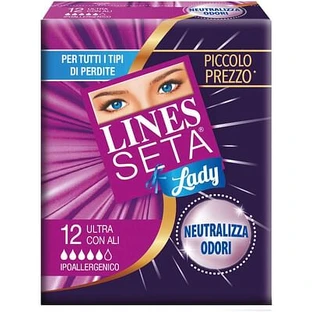 Lijnen Zijde Ultra Dame Met Vleugels 12 Stuks