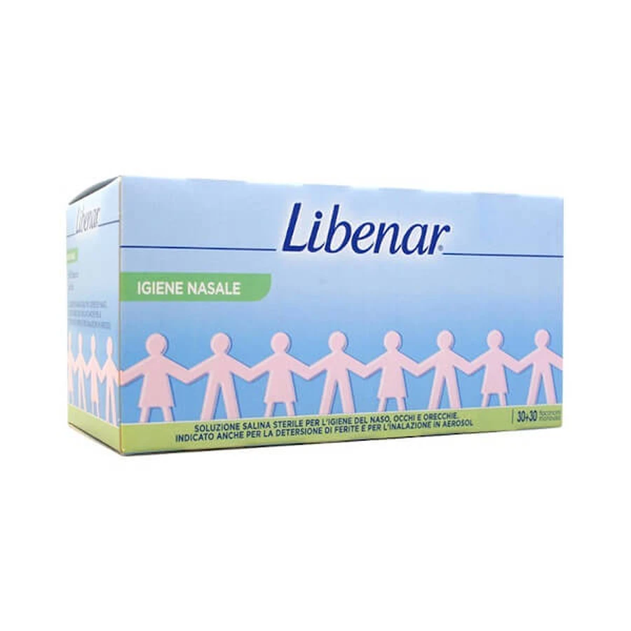 Libenar Sterile Isotonic Solution 60 5ml Single-Dose Vials for Nasal Hygiene