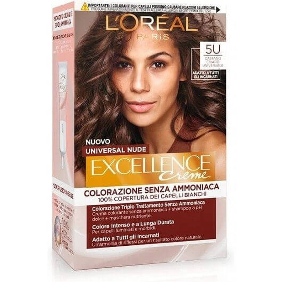 L'OREAL EXCELLENCE CREME UNIVERSAL NUDE 5U MARRÓN CLARO UNIVERSAL