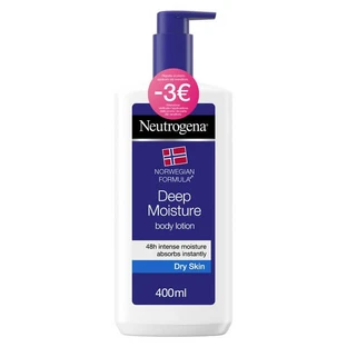 Neutrogena Deep Moisture Scented Fluid, Körpercreme für trockene und empfindliche Haut 400 ml