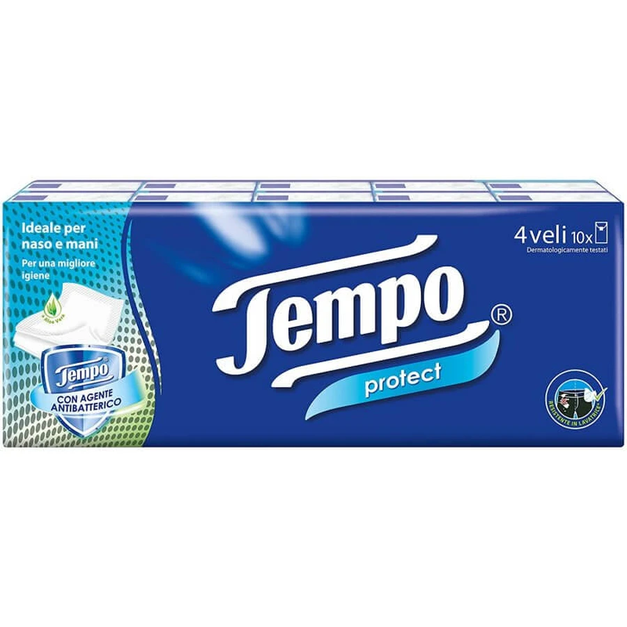 Pañuelos Tempo Protect 10 Piezas x20 Sobres