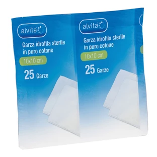 ALVITA HYDROF GAAS 10X10CM 25ST