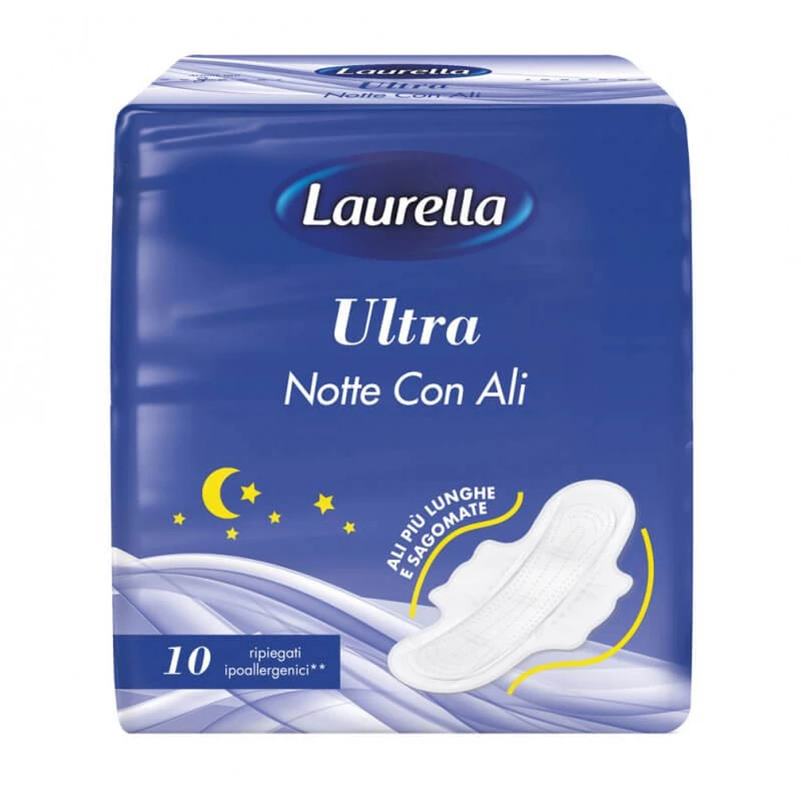 Laurella Ultra Nacht met Vleugels - Tampons 10 Stuks