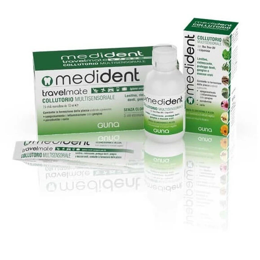 Medident Travelmate Multisensory Mouthwash 15 Single-Dose Sticks