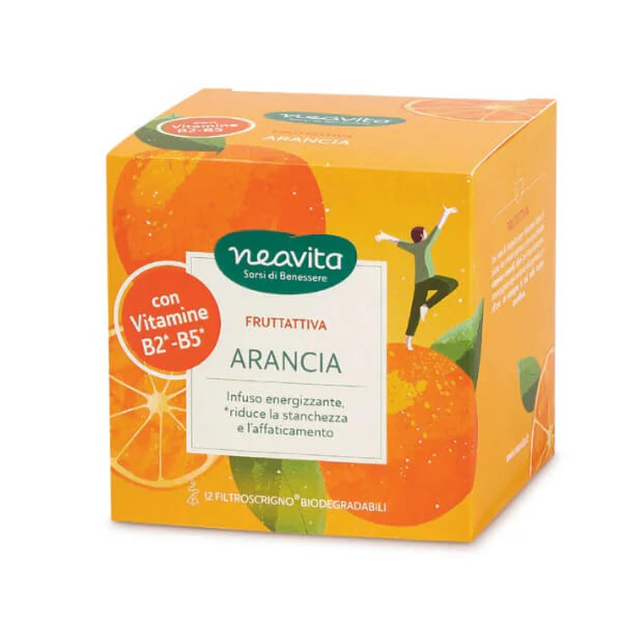 Neavita fruitige sinaasappel kruidenthee met vitamine B2 en B5