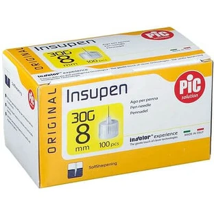 Pic Insupen Original Gauge Pen Needle 30x8 Mm 100 Pieces