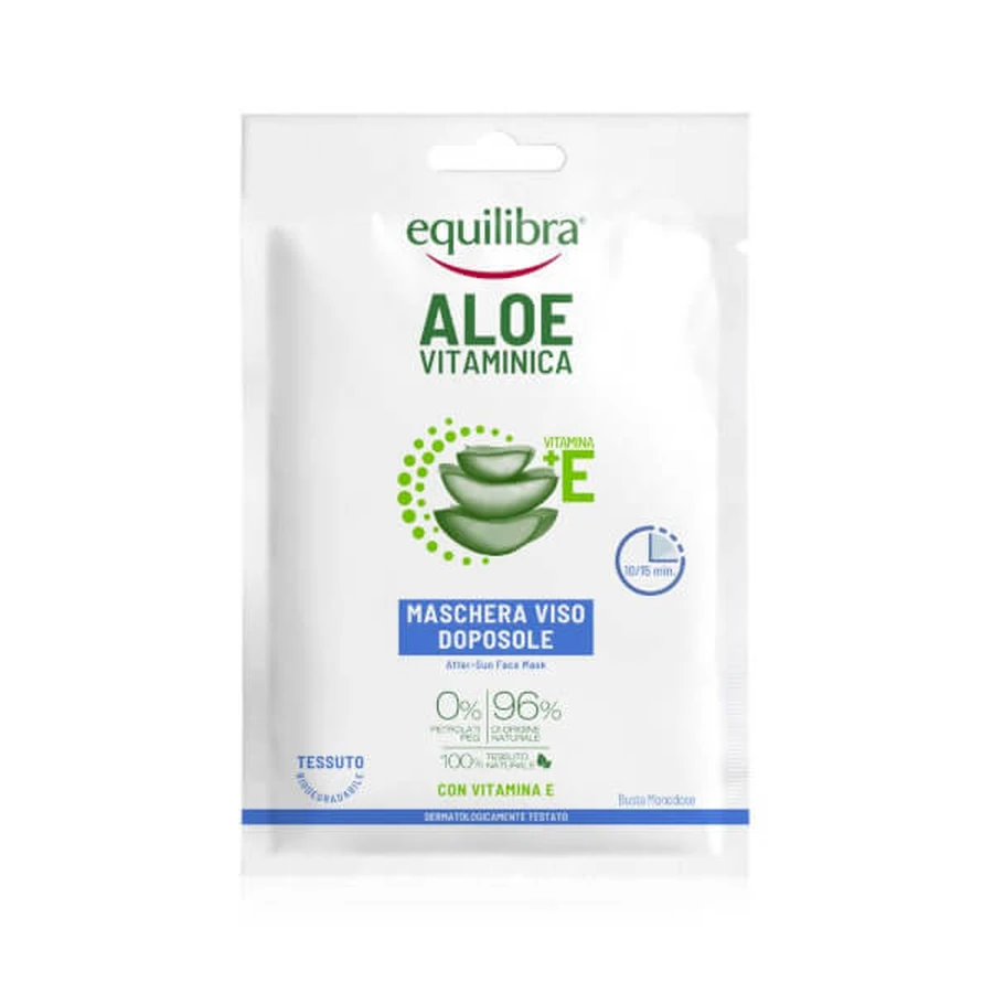 Equilibra Aloe Vitamin after-sun face mask 20ml
