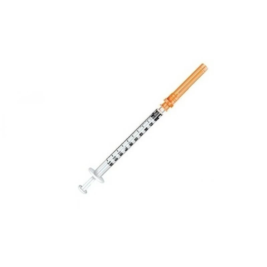 1ml spuit met naald G25 LS 100 stuks