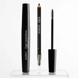 Korff make up high definition mascara and eye pencil