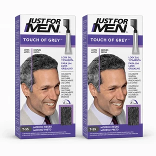 Nur für Männer Touch Of Grey Braun-Schwarz, 2x40 g