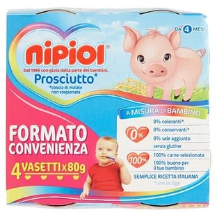 Nipiol Jamón Homogeneizado 4 X 80 G