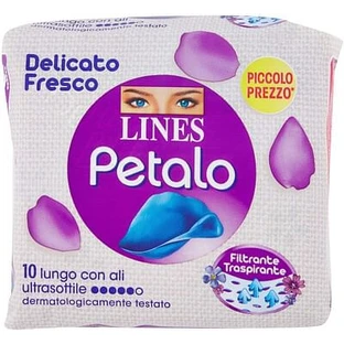 Lijnen Petal Blauw Absorberend Lang Met Vleugels 10 Stuks