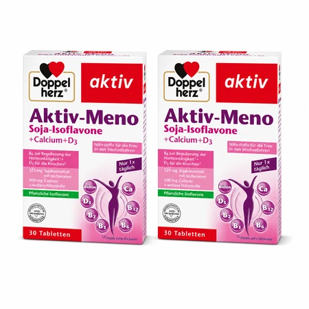 Doppelherz Active Meno Soja Isoflavonen + Calcium + D3 2x30 Capsules