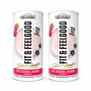 Layenberger Shake Fit+Feelgood Slim mit Joghurt und roten Beeren, 2x396 g