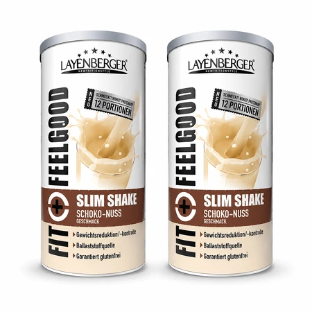 Batido Fit+Feelgood Slim con chocolate y nueces, 2x396 g