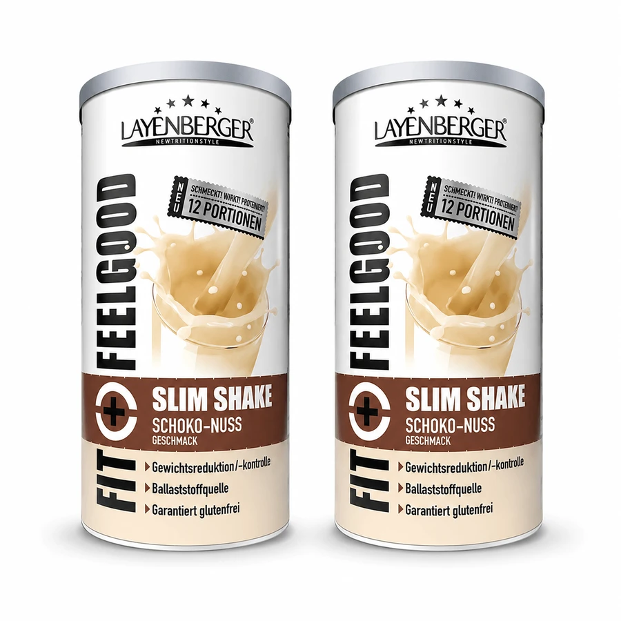 Batido Fit+Feelgood Slim con chocolate y nueces, 2x396 g
