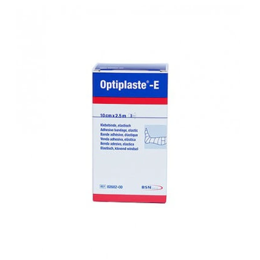 Optiplaste Self-Adhesive Elastic Bandage And Cotton Support Measure At Rest 10x250cm Measure In Extension 10x450cm