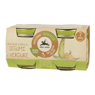 HOMOGENIZED ORGANIC LEGUMES AND VEGETABLES 2 X 80 G