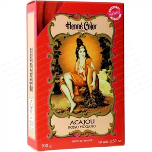 HENNE' COLOR ACAJOU ROJO MOGA