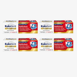 Kukident Crema Adhesiva Profesional Protección Adhesiva 4x40 g