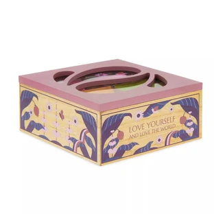 Neavita Bio Pink Wood Box Set 6 Fächer 30 verschiedene Kräutertees