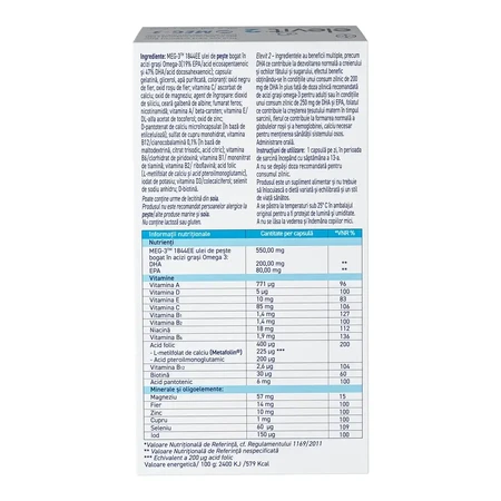 Elevit 2, Multivitamins for Pregnancy - 2nd and 3rd Trimester of Pregnancy, 2x30 capsules, Bayer