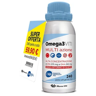 Omega-3-Schrauben - 240 Perlen