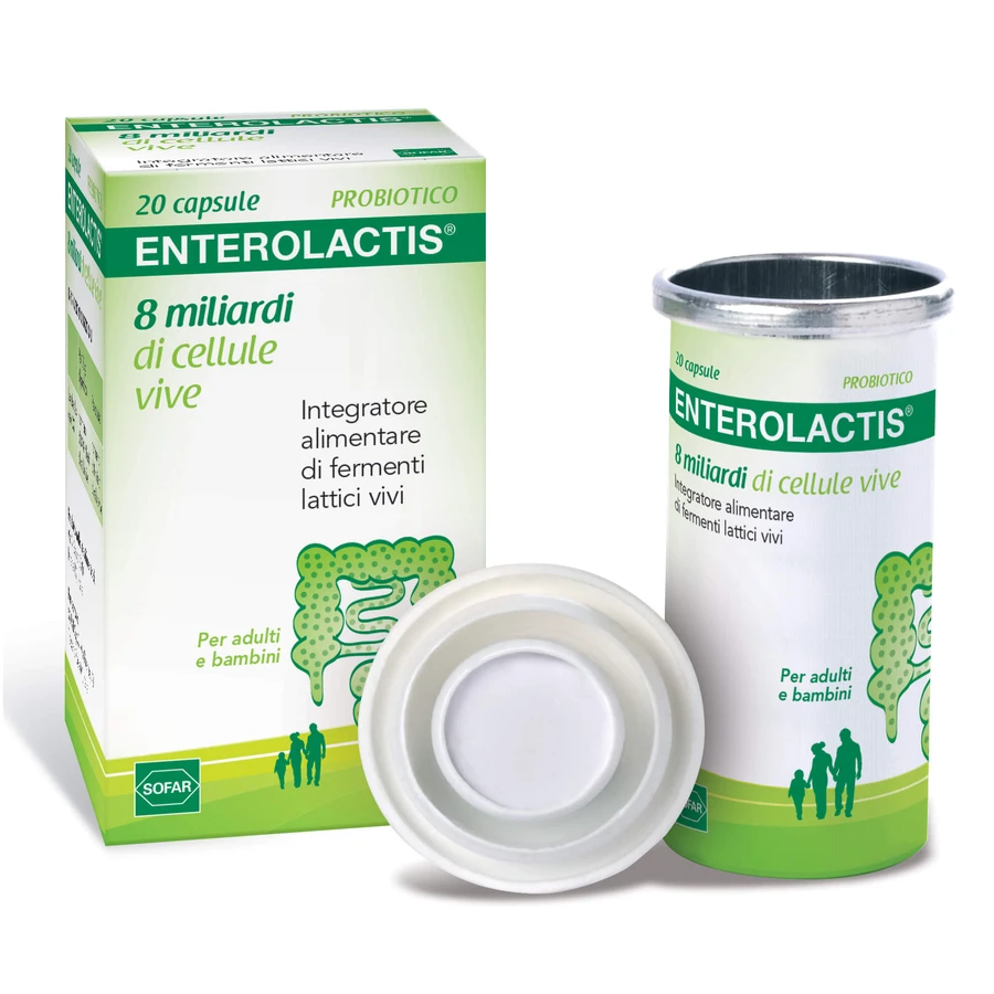 Enterolactis by Sofar with live lactic acid bacteria 20 capsules